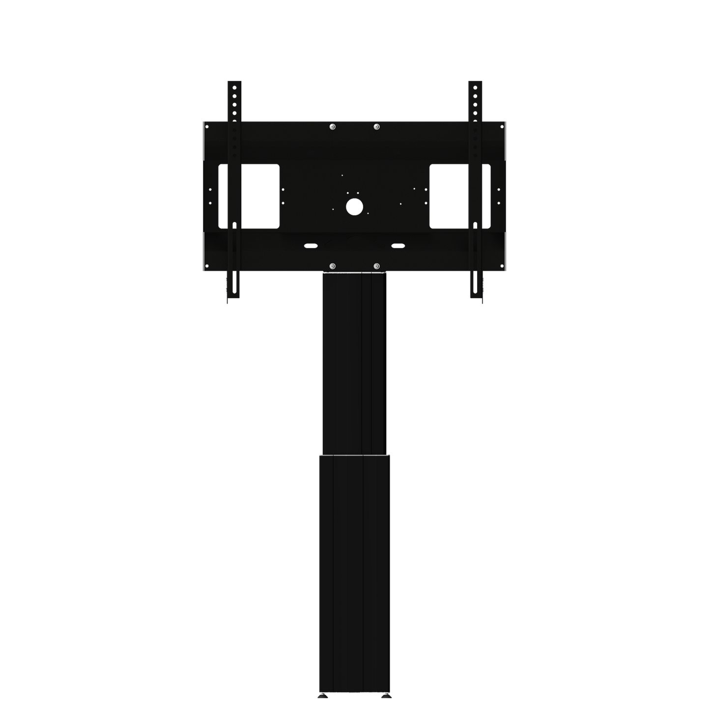 Conen SCETAWLB Motorized Monitor Wall Mount, 50 Cm Of Vertical Travel Column Black Anodized, Center Of Display 99,5 - 149,5 Cm