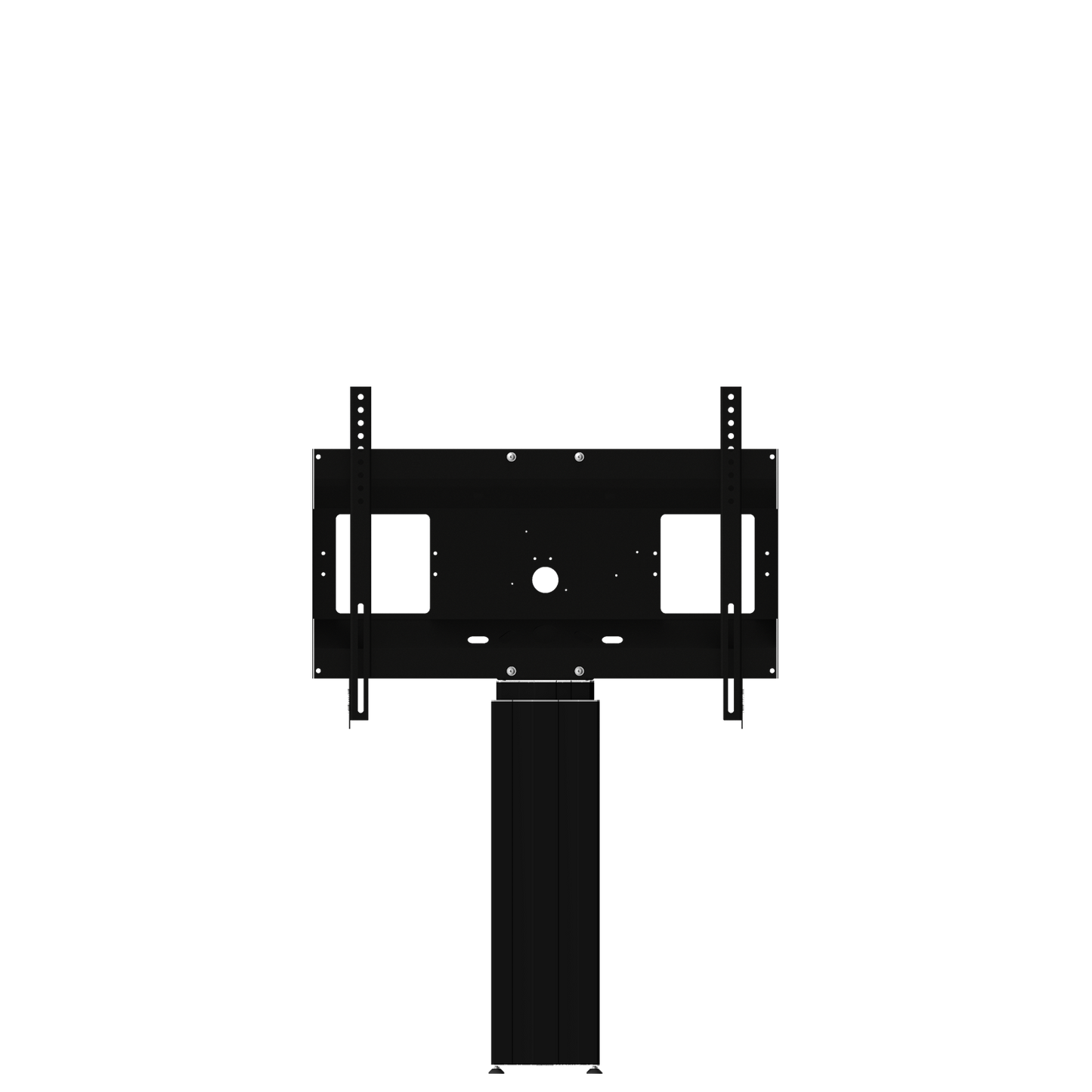 Conen SCETAWLB Motorized Monitor Wall Mount, 50 Cm Of Vertical Travel Column Black Anodized, Center Of Display 99,5 - 149,5 Cm