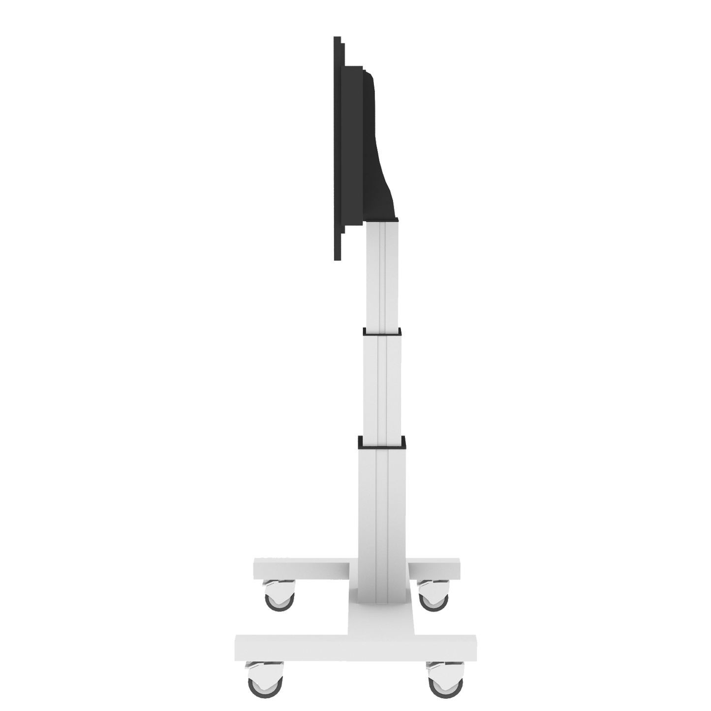 Conen SCEXL3535 Motorized Mobile Xl Flat Screen Tv & Monitor Cart, 70 Cm Of Vertical Travel Column Silver Anodized, H-style Base