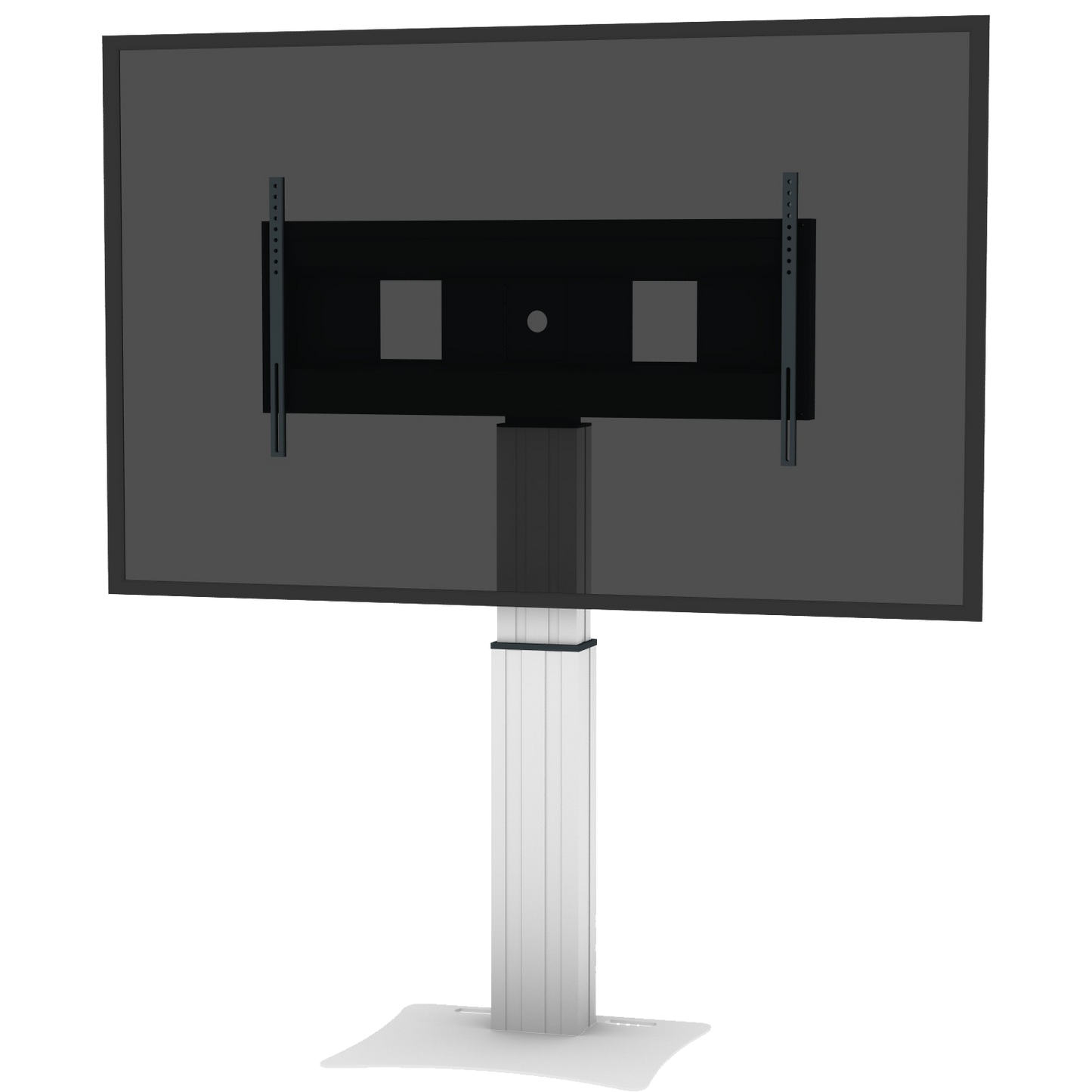 Conen SCEXLP Motorized Xl Display Mount & Monitor Stand, 50 Cm Of Vertical Travel Column Silver Anodized, Center Of Display 121 - 171 Cmfloor Plate