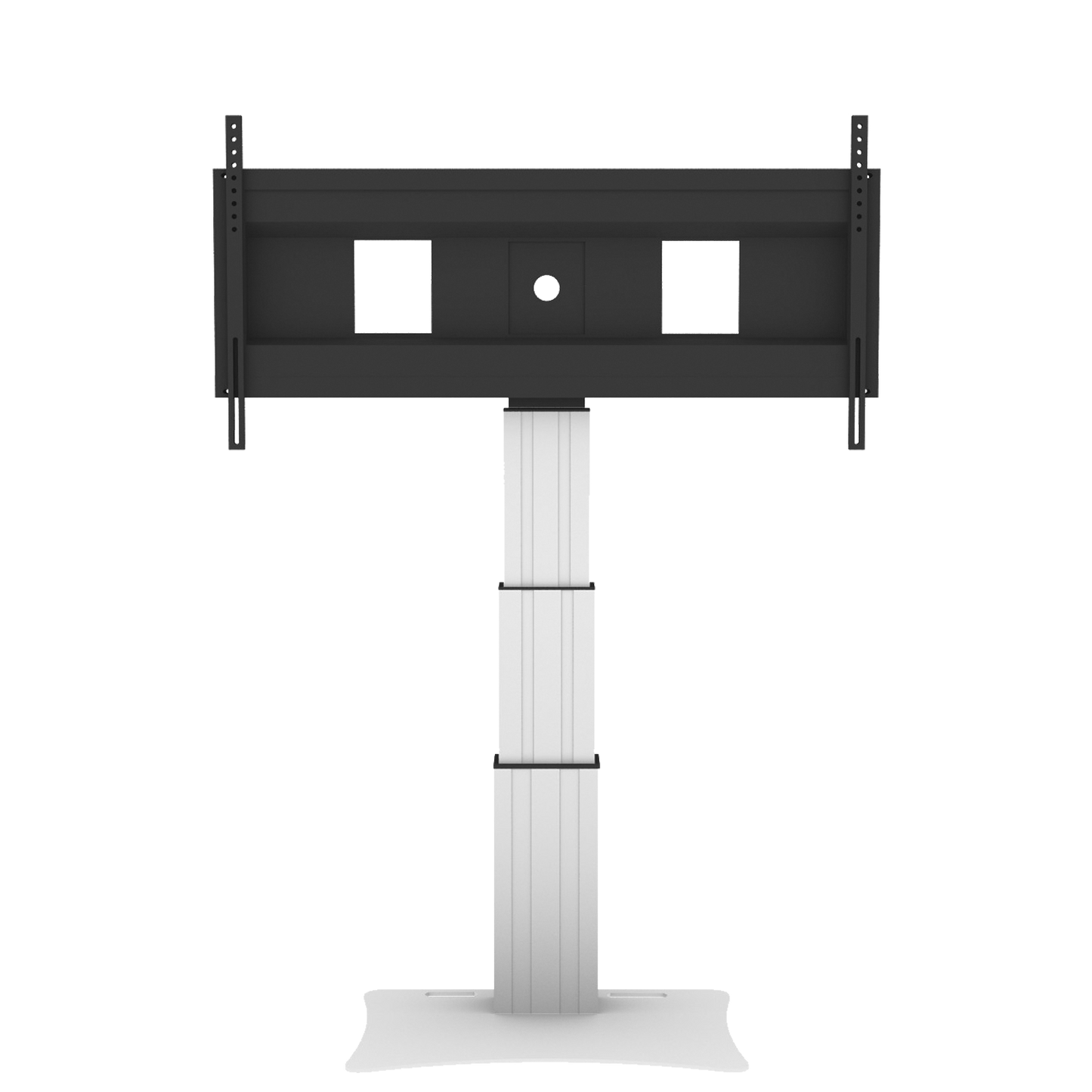 Conen SCEXLP3535 Motorized Xl Display Mount & Monitor Stand, 70 Cm Of Vertical Travel Column Silver Anodized, Floor Plate