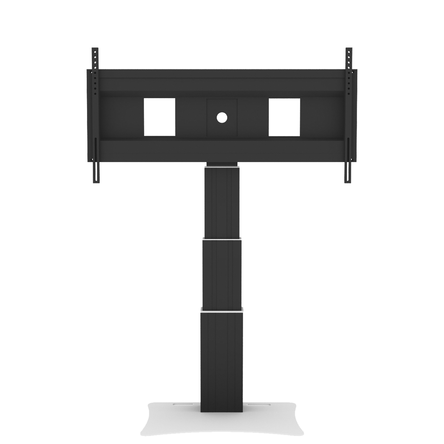 Conen SCEXLP3535B Motorized Xl Display Mount & Monitor Stand, 70 Cm Of Vertical Travel Column Black Anodized, Floor Plate