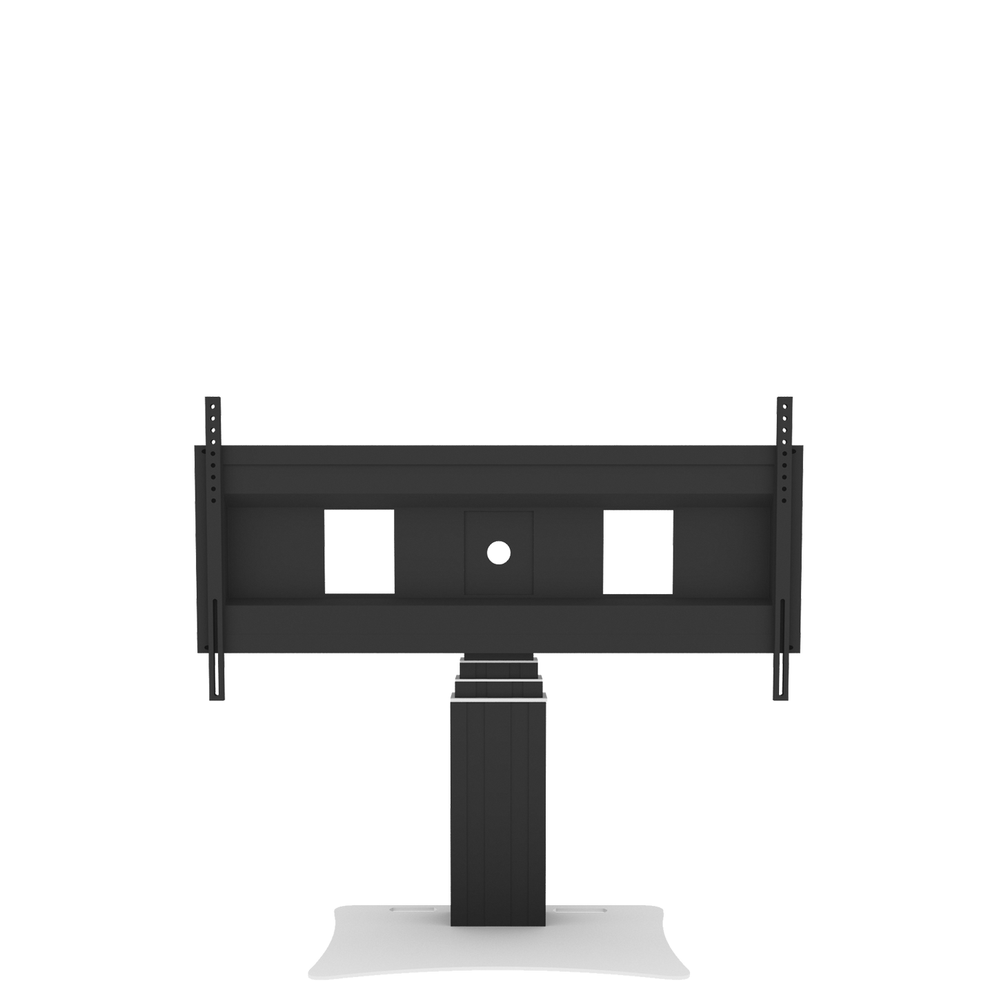 Conen SCEXLP3535B Motorized Xl Display Mount & Monitor Stand, 70 Cm Of Vertical Travel Column Black Anodized, Floor Plate