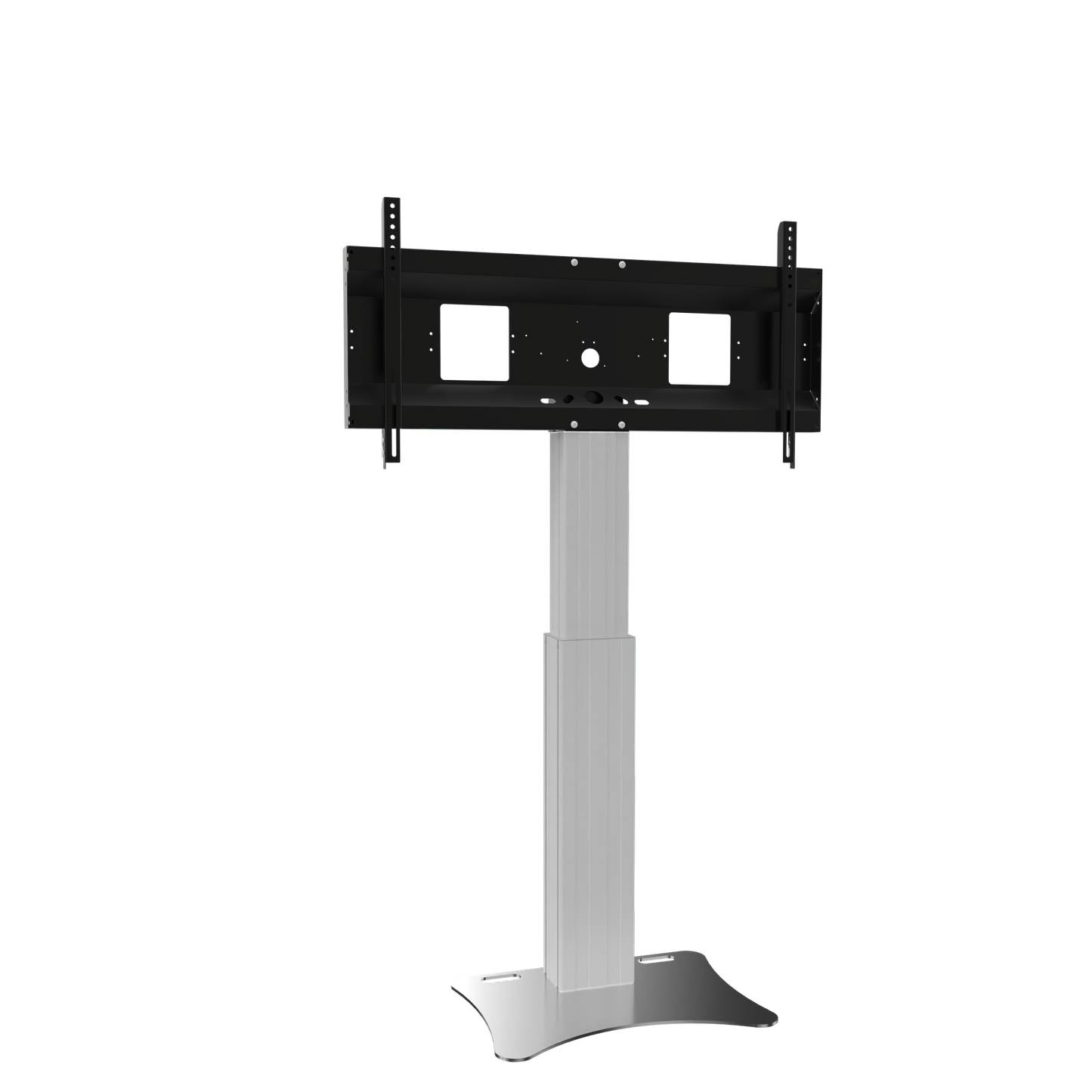 Conen SCEXLP Motorized Xl Display Mount & Monitor Stand, 50 Cm Of Vertical Travel Column Silver Anodized, Center Of Display 121 - 171 Cmfloor Plate