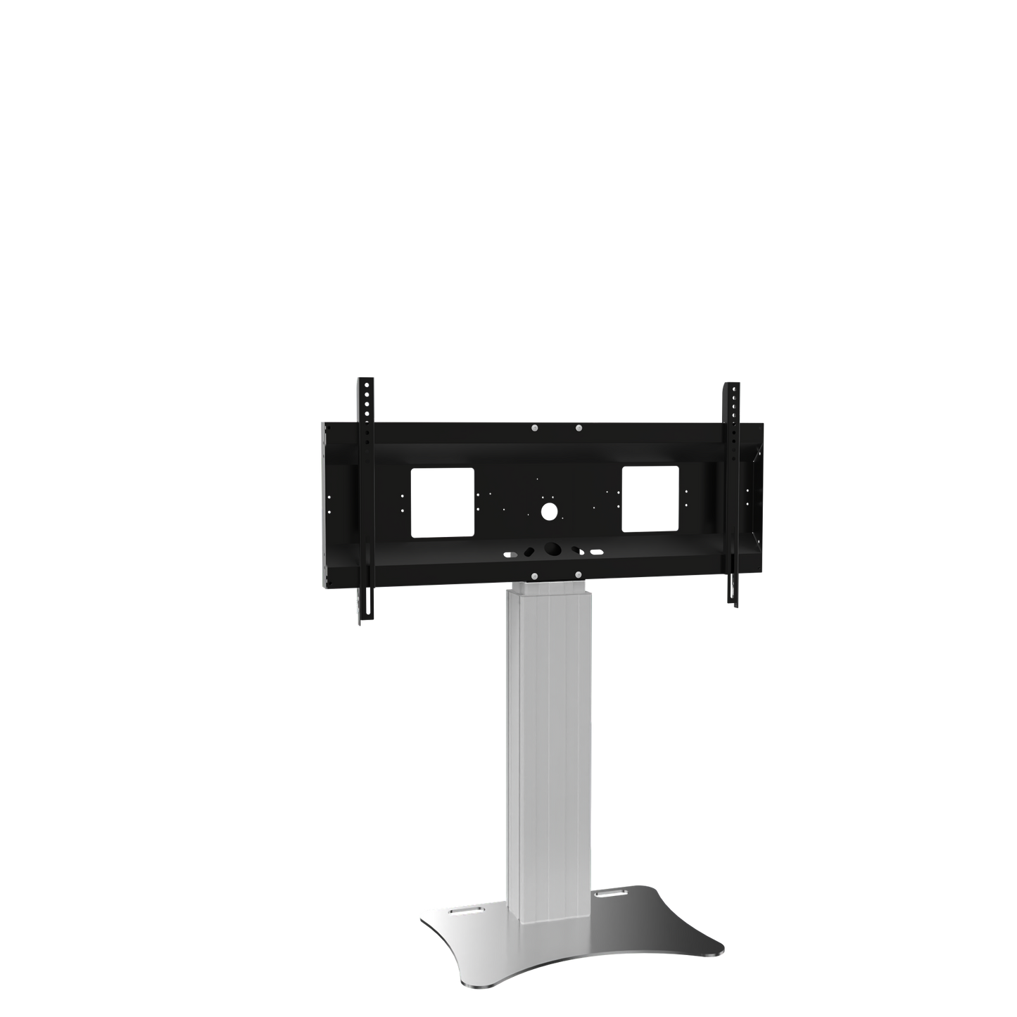Conen SCEXLP Motorized Xl Display Mount & Monitor Stand, 50 Cm Of Vertical Travel Column Silver Anodized, Center Of Display 121 - 171 Cmfloor Plate