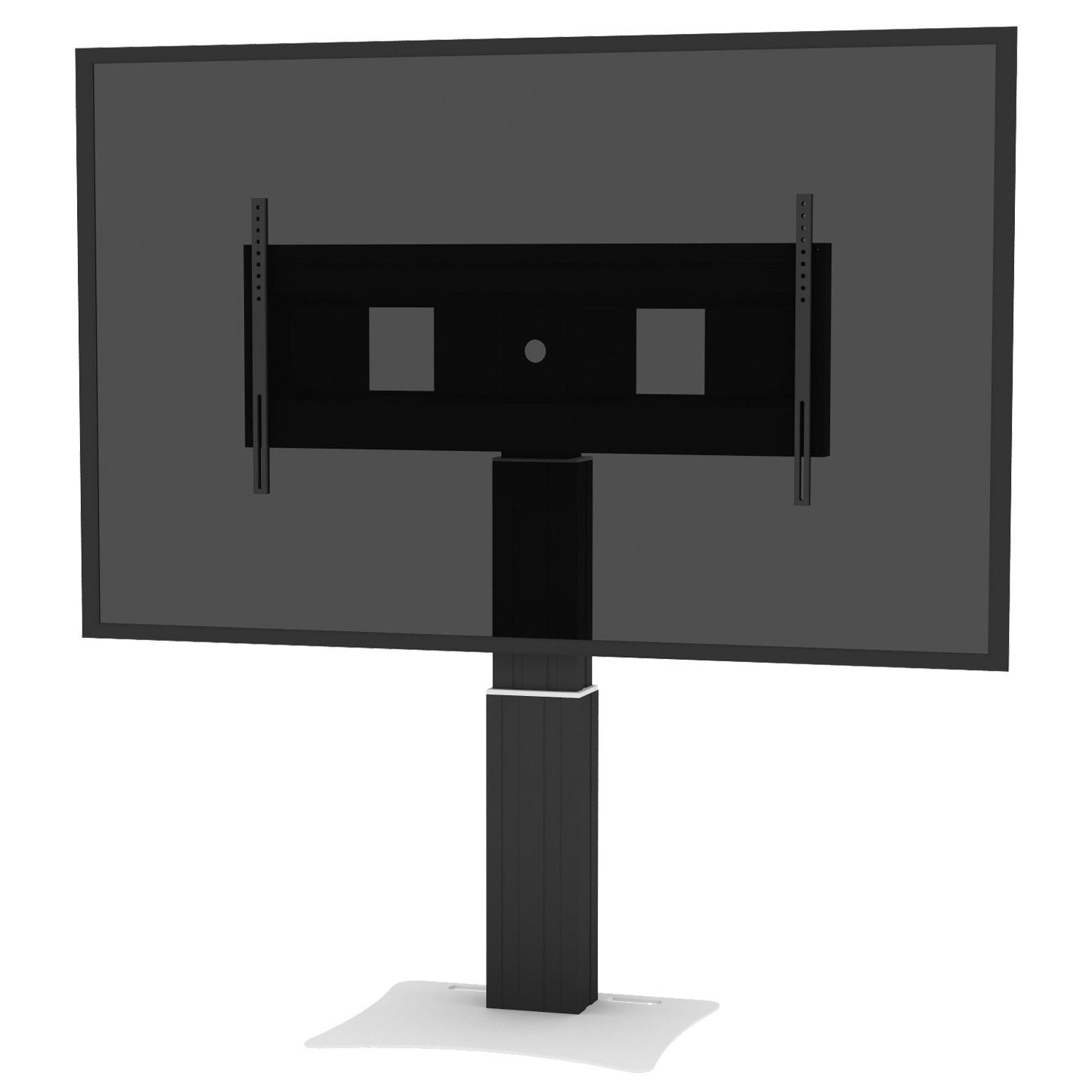 Conen SCEXLPLB Motorized Xl Display Mount & Monitor Stand, 50 Cm Of Vertical Travel Column Black Anodized, Center Of Display 99 - 149 Cm, Floor Plate