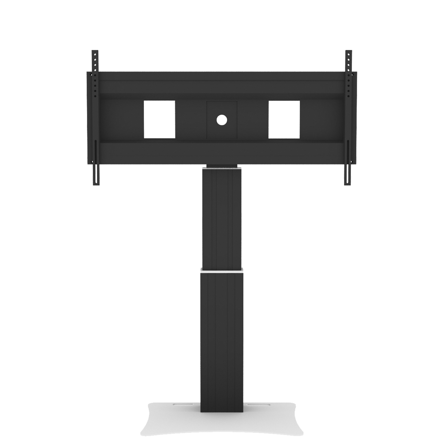 Conen SCEXLPLB Motorized Xl Display Mount & Monitor Stand, 50 Cm Of Vertical Travel Column Black Anodized, Center Of Display 99 - 149 Cm, Floor Plate