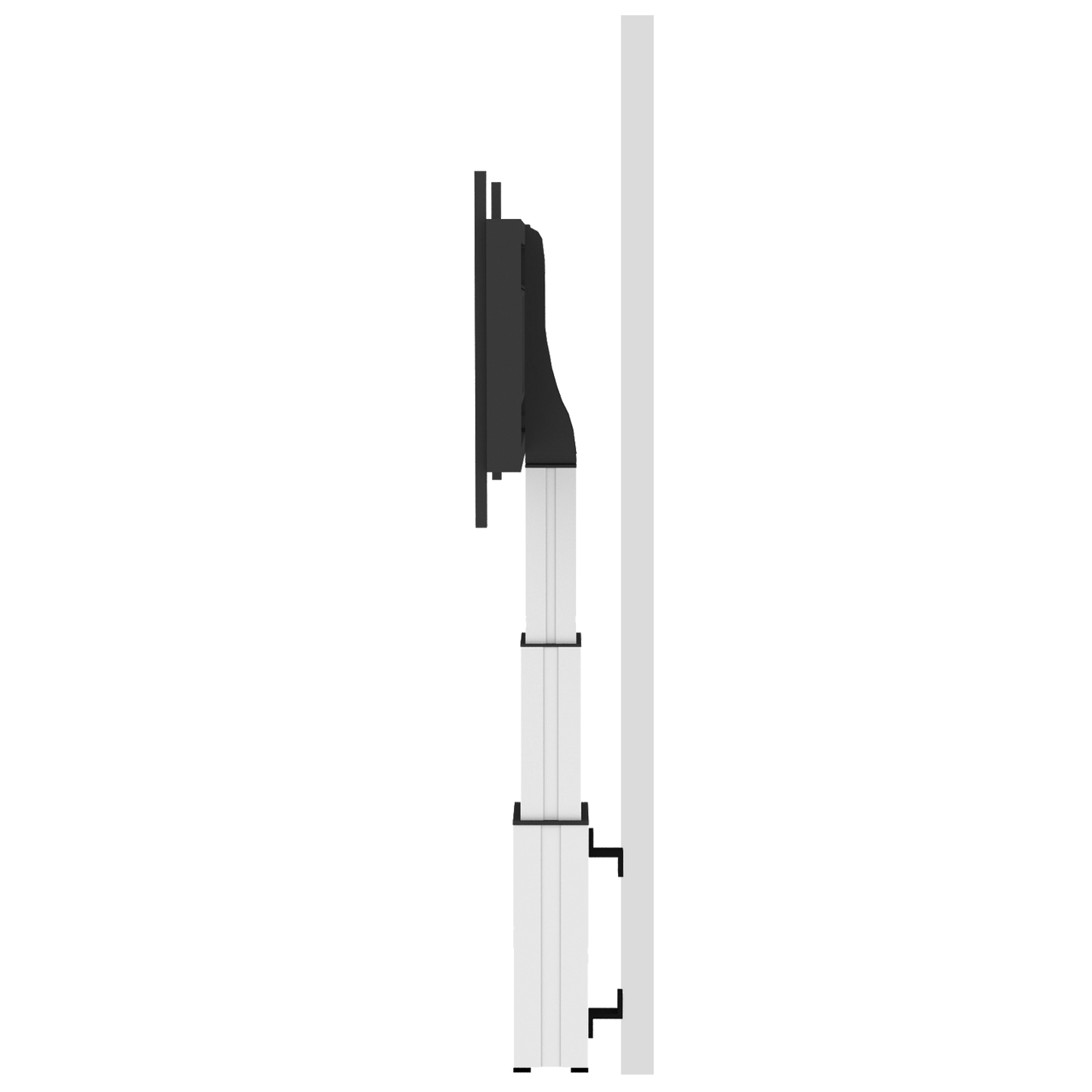 Conen SCEXLW3535 Motorized Xl Monitor Wall Mount, 70 Cm Of Vertical Travel Column Silver Anodized