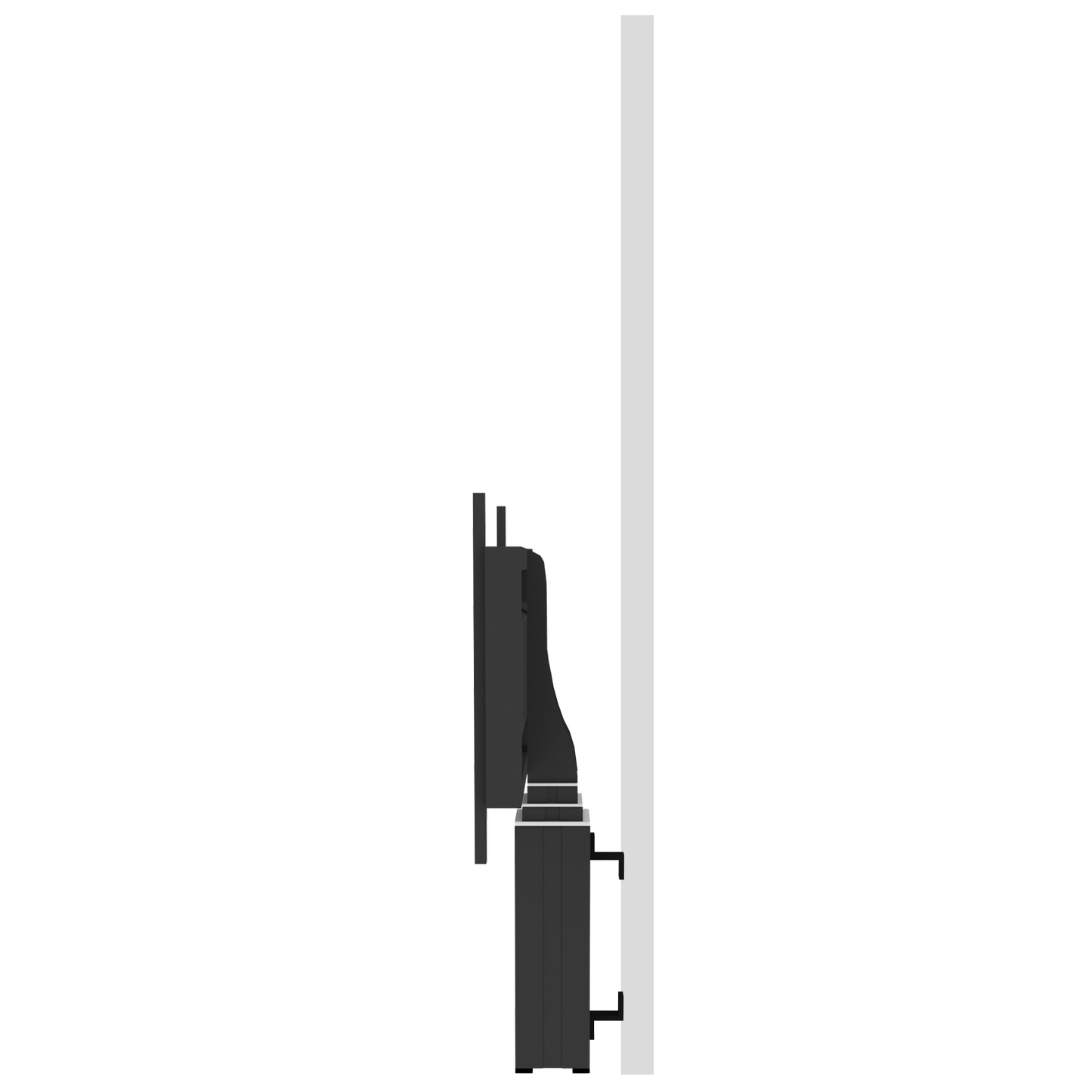 Conen SCEXLW3535B Motorized Xl Monitor Wall Mount, 70 Cm Of Vertical Travel Column Black Anodized