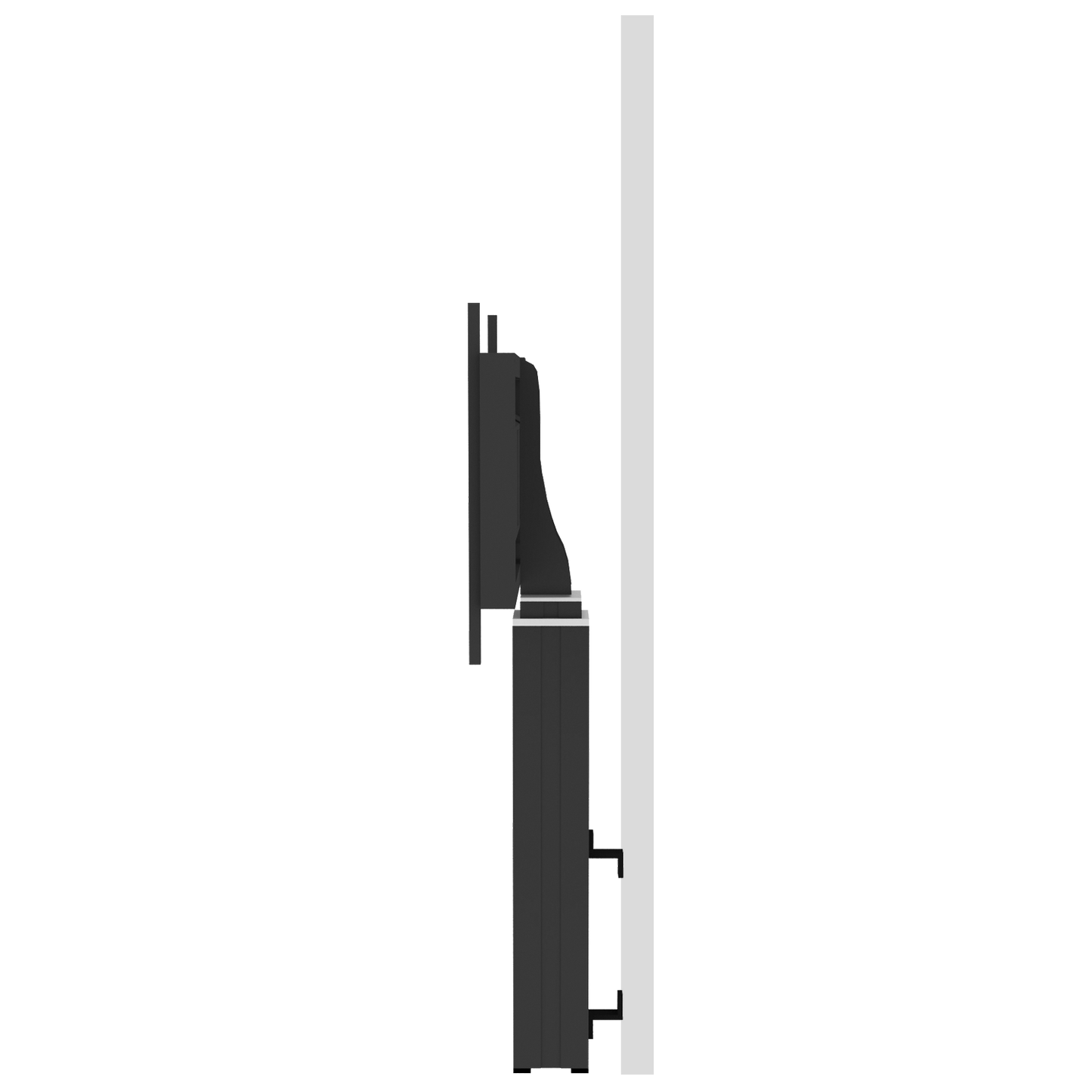 Conen SCEXLWB Motorized XL monitor wall mount, 50 cm of vertical travel column black anodized, center of display 121,5 - 171,5 cm