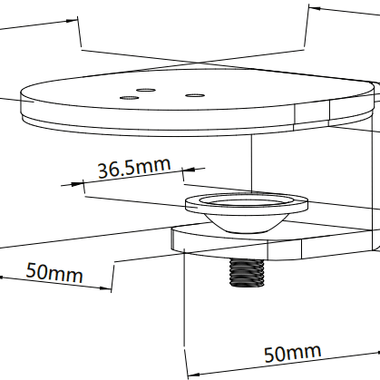 Metalicon KMC1827 Kardo Low Profile Mini Clamp