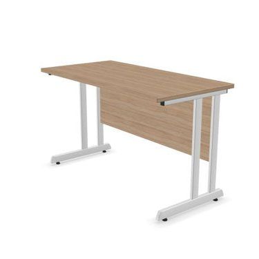 Narbutas DCA141-D2E Optima C Cantilever Straight Desk 1400Wx800Dx720H OAK top and white frame