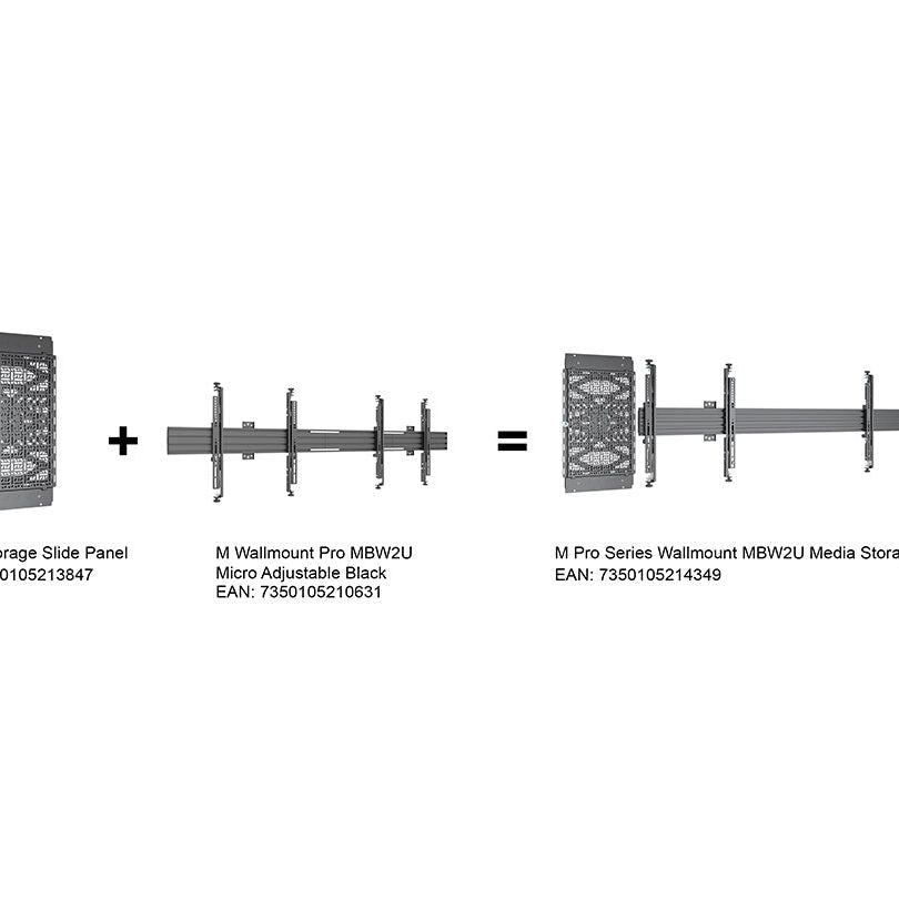 Multibrackets M Pro Series Wallmount MBW2U Media Storage