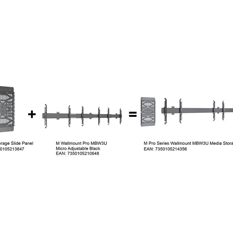 Multibrackets M Pro Series Wallmount MBW3U Media Storage