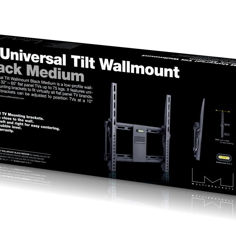 Multibrackets M Universal Tilt Wallmount Black Medium