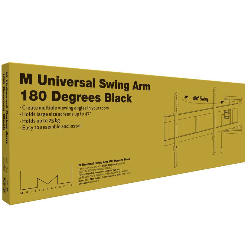 Multibrackets M Universal Swing Arm 180 Degrees Black