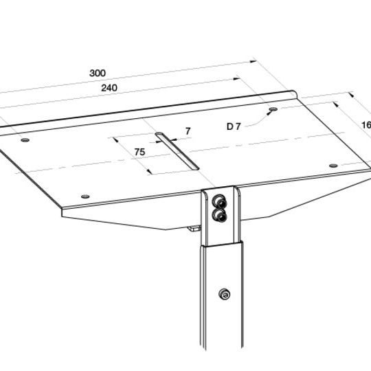 Multibrackets M Public Display Stand Camera Holder Black