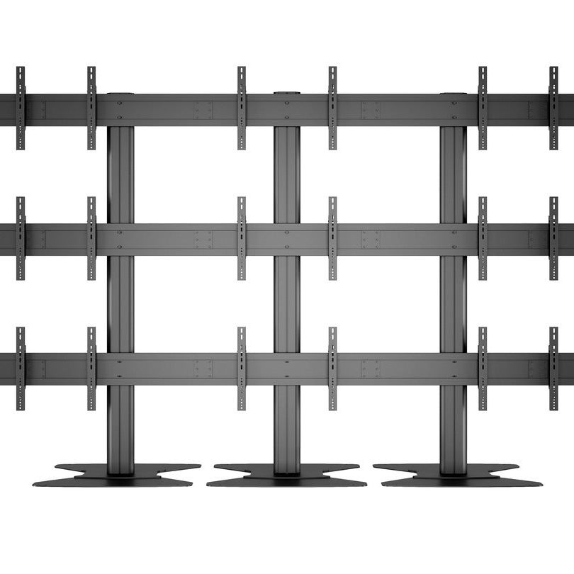 Multibrackets M Public Video Wall Stand 9-Screens 40-55" Black
