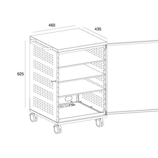 Multibrackets M Public Display Stand 180 Single MediaBox4 Silver