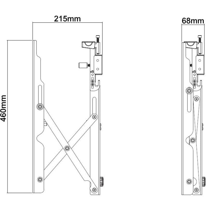Multibrackets M Public Video Wall Mount Push 40-70" Black