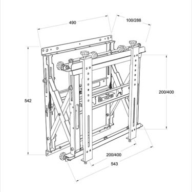 Multibrackets M Public Video Wall Mount Push HD