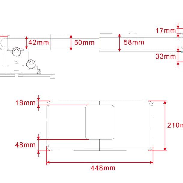 Multibrackets M Projector Mount Short Throw Deluxe 300-700 Medium