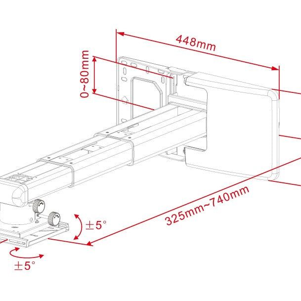 Multibrackets M Projector Mount Short Throw Deluxe 300-700 Medium