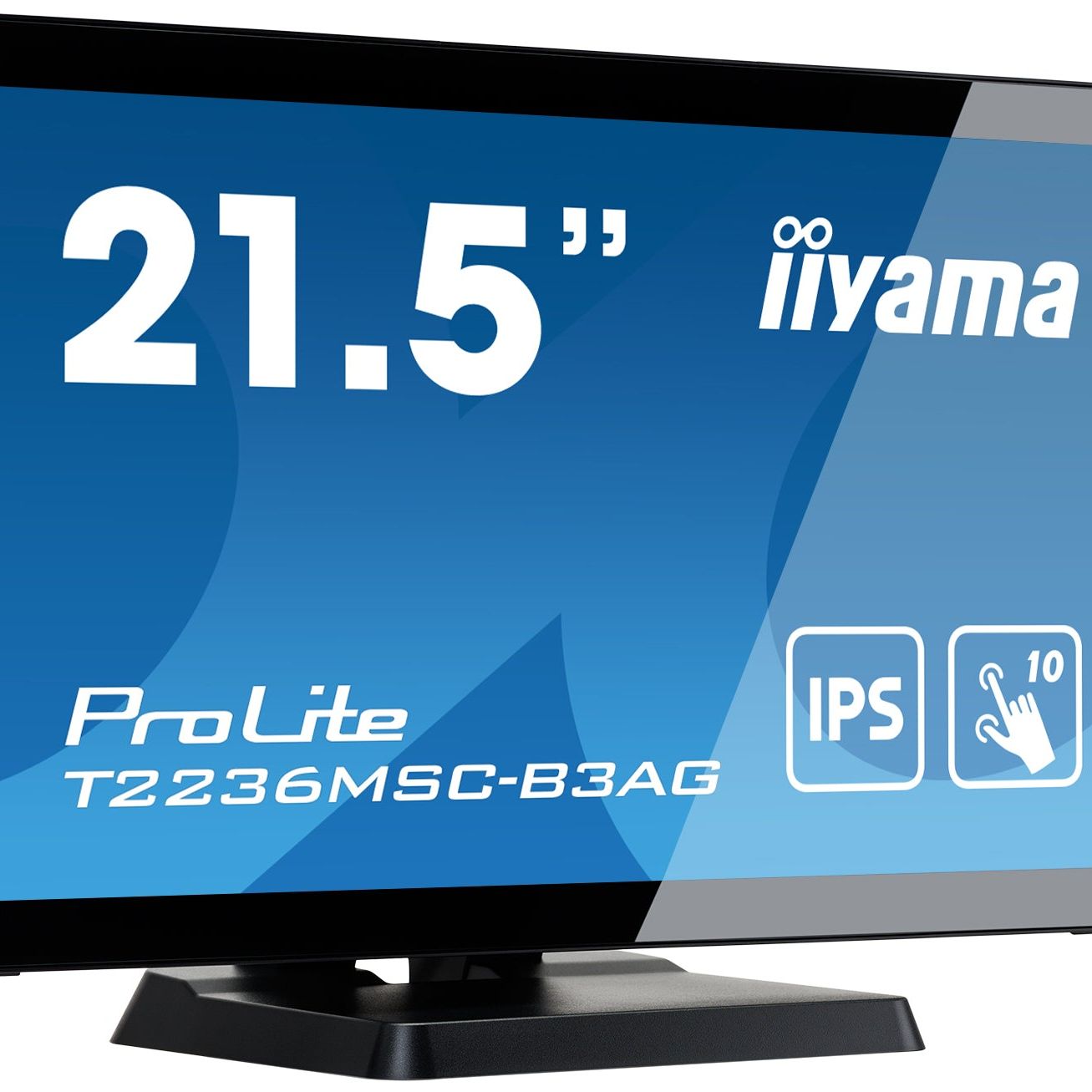 iiyama ProLite computer monitor 54.6 cm (21.5") 1920 x 1080 pixels Full HD LED Touchscreen Table Black