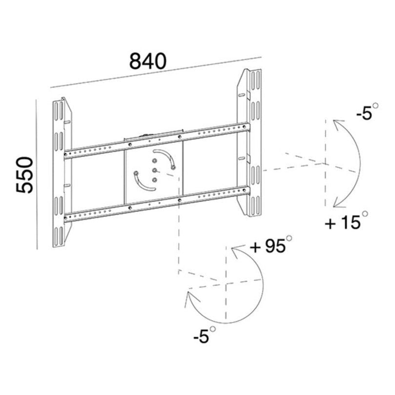 Multibrackets M Public Display Stand Single Screen Mount Silver