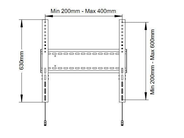 Multibrackets M Universal Fixed Wallmount SD MAX 800x600