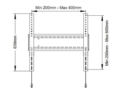 Multibrackets M Universal Fixed Wallmount SD MAX 800x600