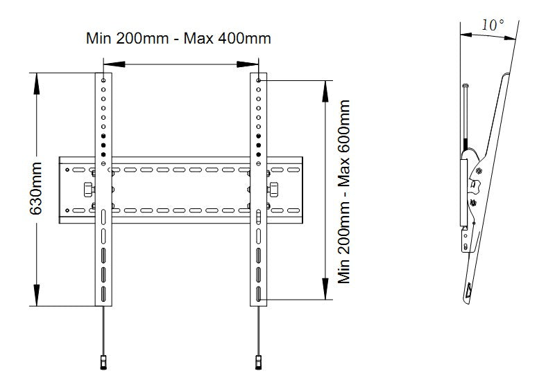 Multibrackets M Universal Tilt Wallmount SD MAX 800x600