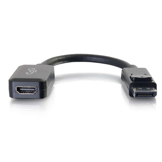 C2G 8in DisplayPort™ Male to HDMI Female Adapter Converter - Black