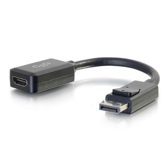 C2G 8in DisplayPort™ Male to HDMI Female Adapter Converter - Black