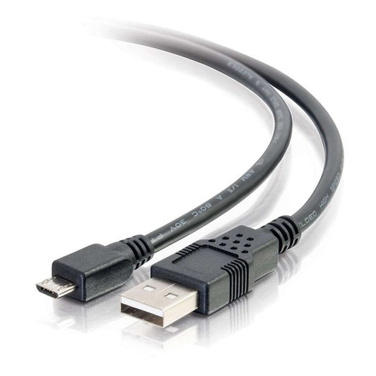 C2G 6.6ft (2m) USB 2.0 A to Micro-B Cable M/M - Black (2m)