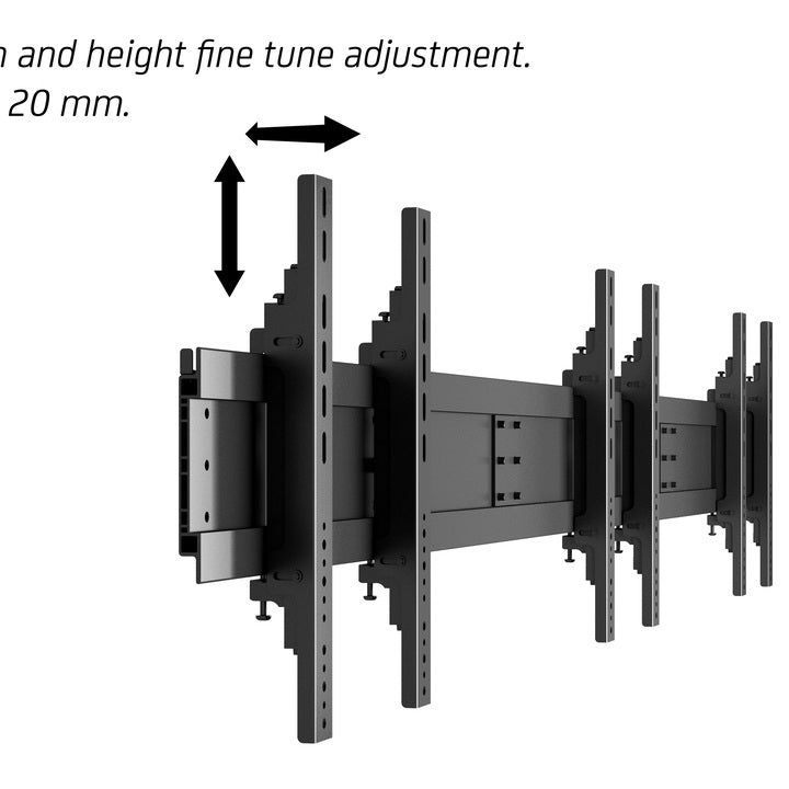 Multibrackets M Public Video Wall Stand Portrait 3-Screens 40-55'' Black