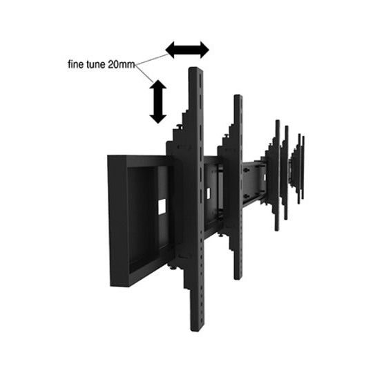 Multibrackets M Public Video Wall Stand Portrait 6-Screens 40-55'' Black