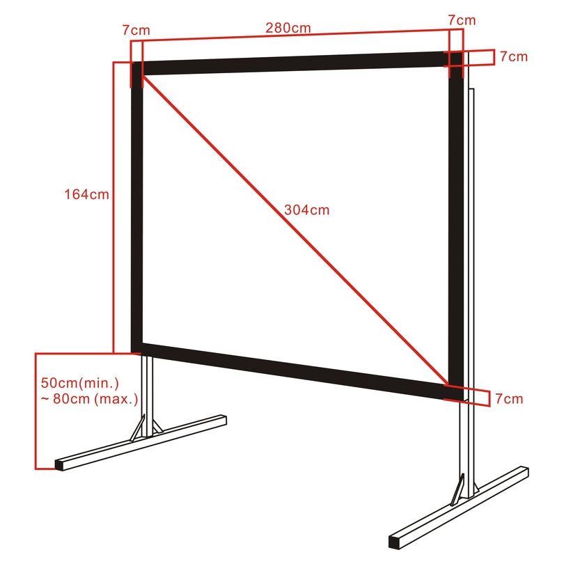 Multibrackets M Quick Fold Projection Screen, 16:9,265x149,120''