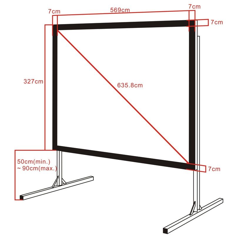 Multibrackets M Quick Fold Projection Screen, 16:9,554x312,250''