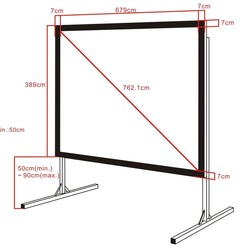 Multibrackets M Quick Fold Projection Screen, 16:9,664x374,300''