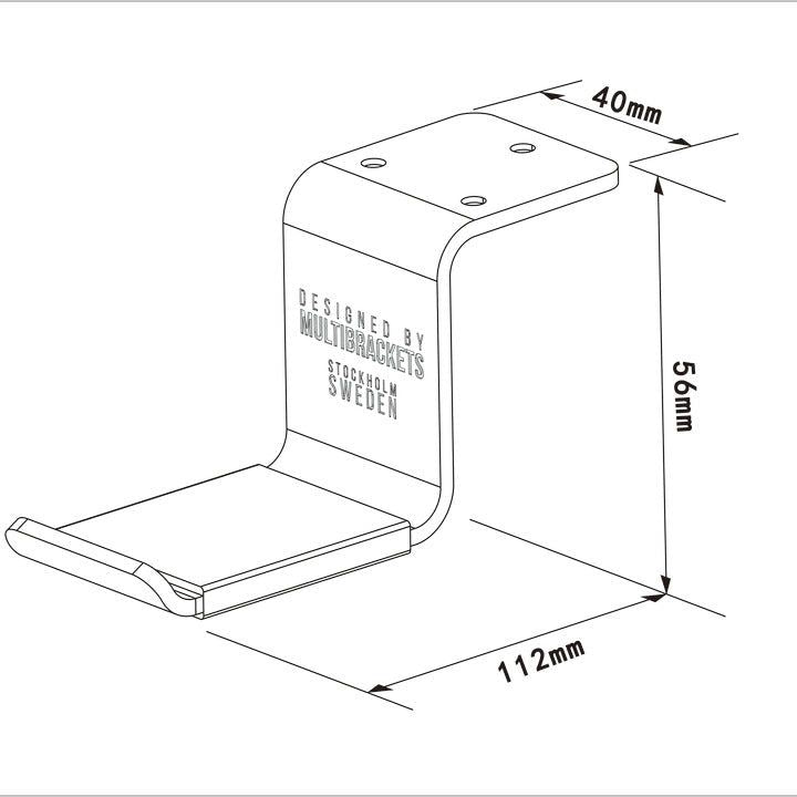 Multibrackets M Headset Holder Desk Silver