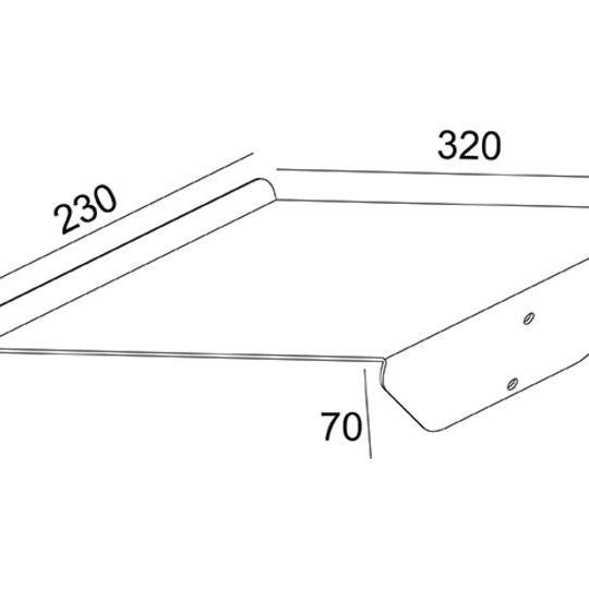 Multibrackets M A4 Brochure Shelf Public Display Stand Black