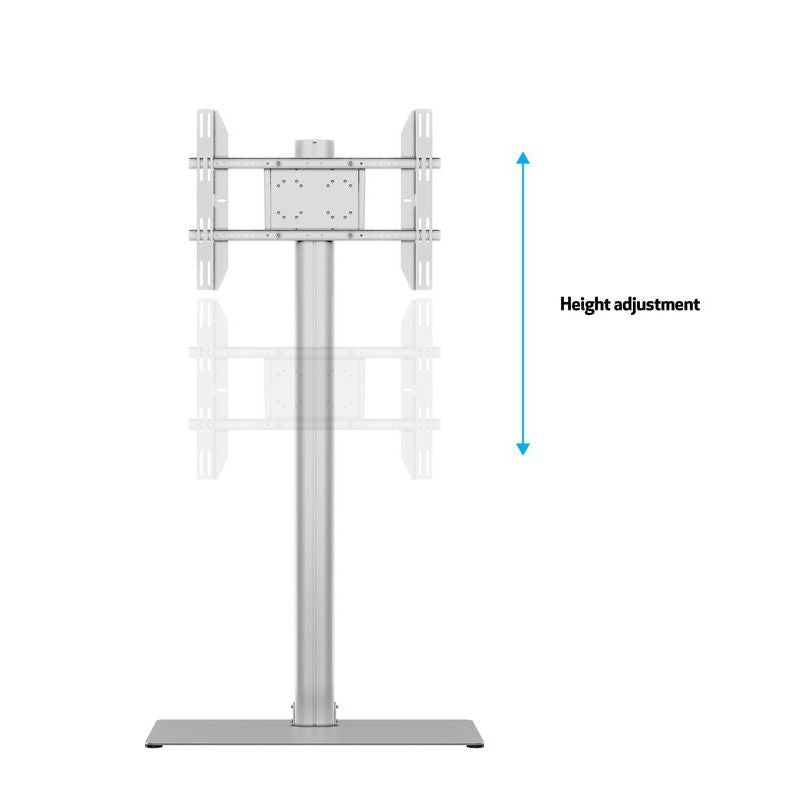 Multibrackets M Display Stand 180 Single Silver w. Floorbase
