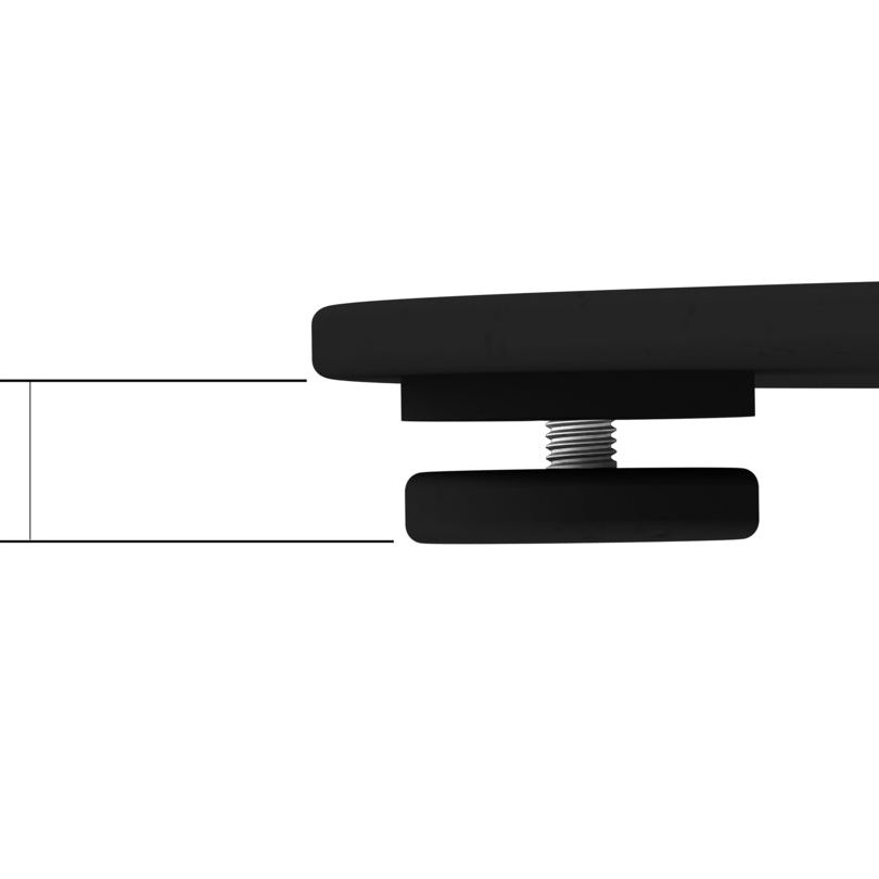Multibrackets M Display Stand 180 Single Black w. Floorbase