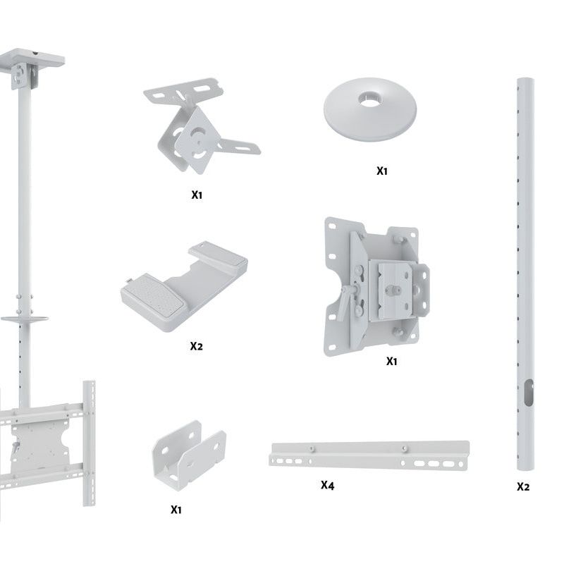 Multibrackets M Public Ceilingmount Medium Single White 3000