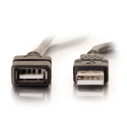 C2G 3.3ft (1m) USB 2.0 A Male to A Female Extension Cable - Black