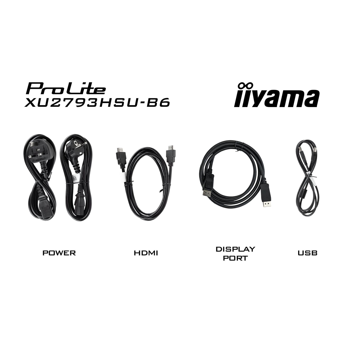 iiyama ProLite XU2793HSU-B6 27” IPS technology panel with USB hub and 100Hz refresh rate