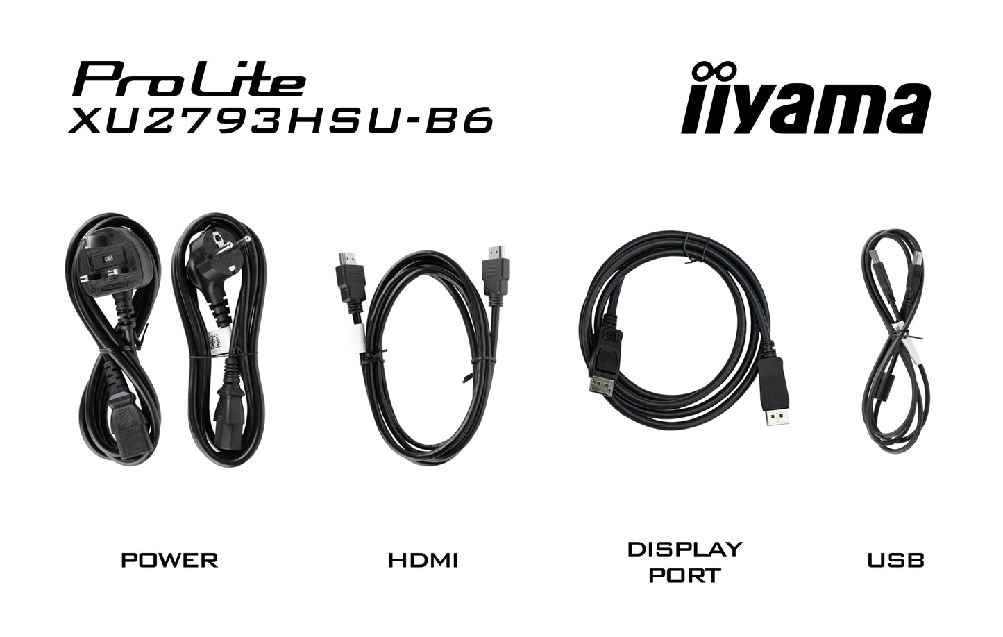 iiyama ProLite XU2793HSU-B6 27” IPS technology panel with USB hub and 100Hz refresh rate