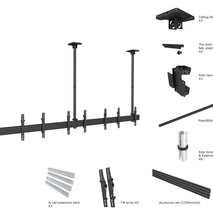 Multibrackets M Ceiling Mount Pro MBC4X1U