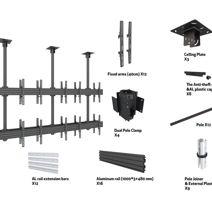 Multibrackets M Ceiling Mount Pro MBC3X2U2